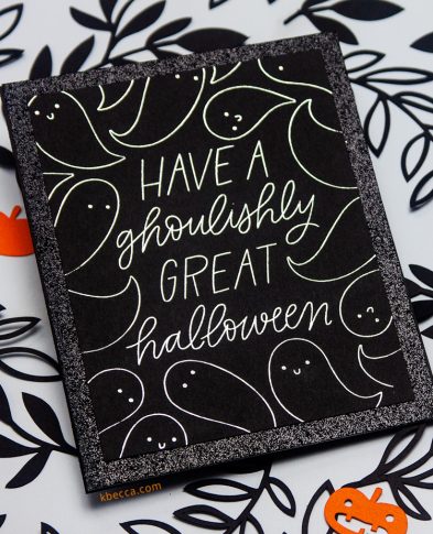 Foil Quill Halloween Card #foilquill #silhouettecameo #halloweencard